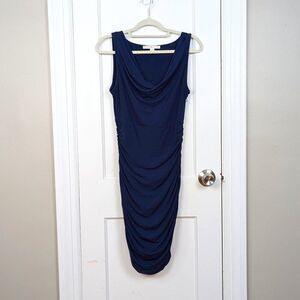 Boston Proper Navy Blue Sleeveless Dress size 6